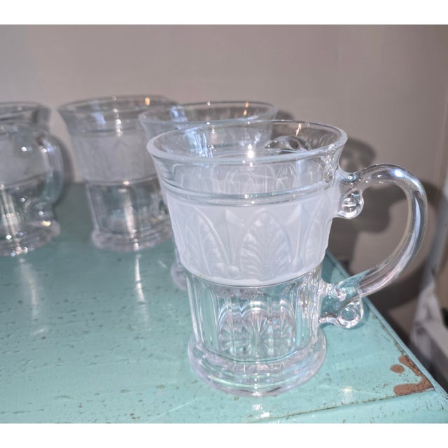 Vintage Athens Glass Coffee Mugs - Set of 6 For Sale - Image 6 of 9