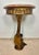 1940s Antique Polychromed Pedestal Side Table with Marble Top For Sale - Image 5 of 13