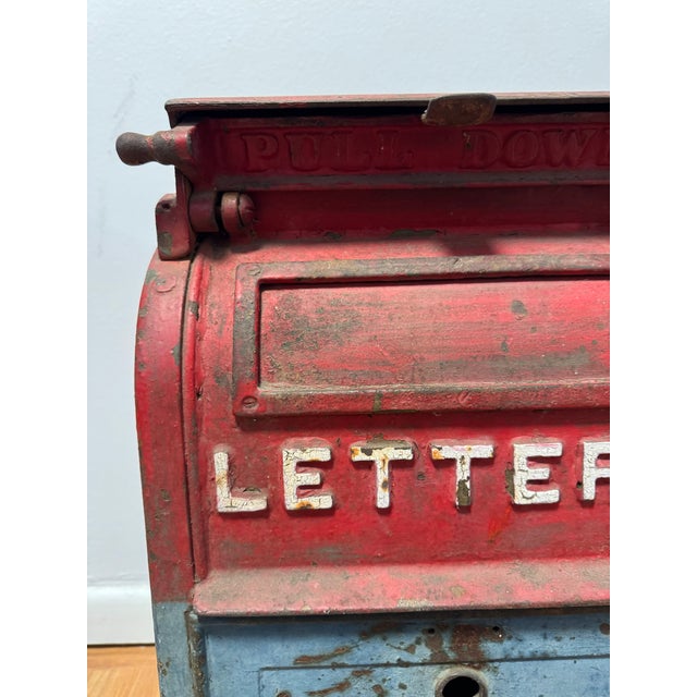 Antique u.s. Mail Cast Iron Street Collection Box — Carlisle Foundry Co., Carlisle Pa, C. Late 19th Century For Sale - Image 9 of 12