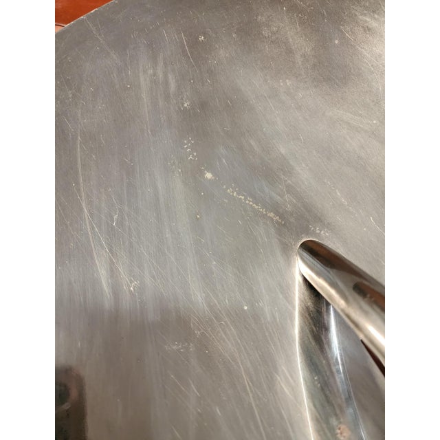 Mesa Italy Stainless Steel Fruit Platter | Mid-Century Modern Biomorphic Tray For Sale - Image 16 of 16