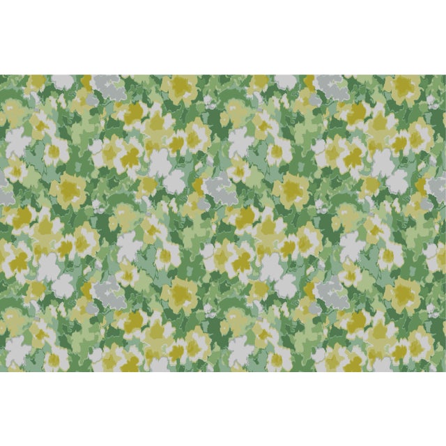 A 9.5" x 9.5" sample of Sissinghurst Celery Care Instructions: Pure Solvants Dry Cleaning