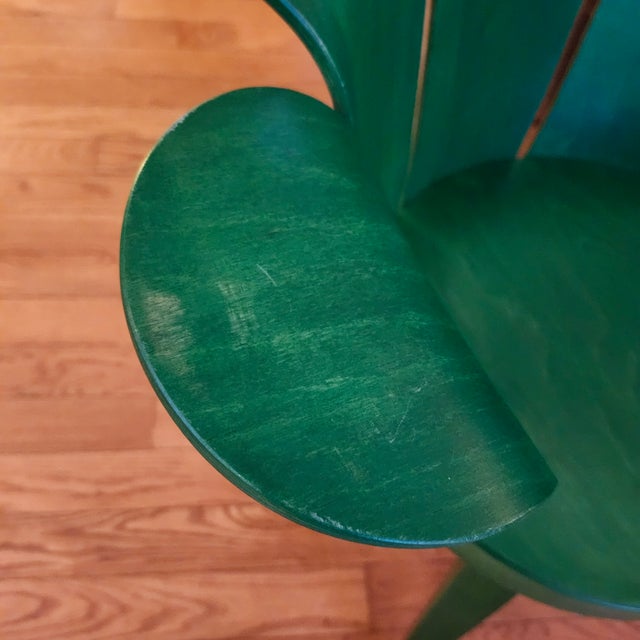 Wood Vintage 1980s Sculptural Bentwood “Flower” Chair – Attributed to Miro Harold / King Harold For Sale - Image 7 of 11