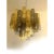 Gold Amber and Fume Tronchi Murano Glass Chandelier in Venini Style by Simoeng For Sale - Image 8 of 9