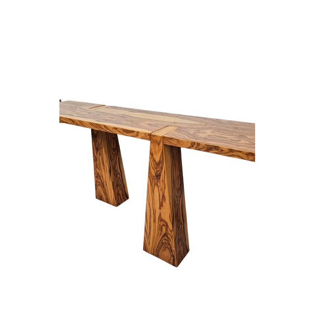 Mid-Century Console Table in Wood For Sale - Image 5 of 9