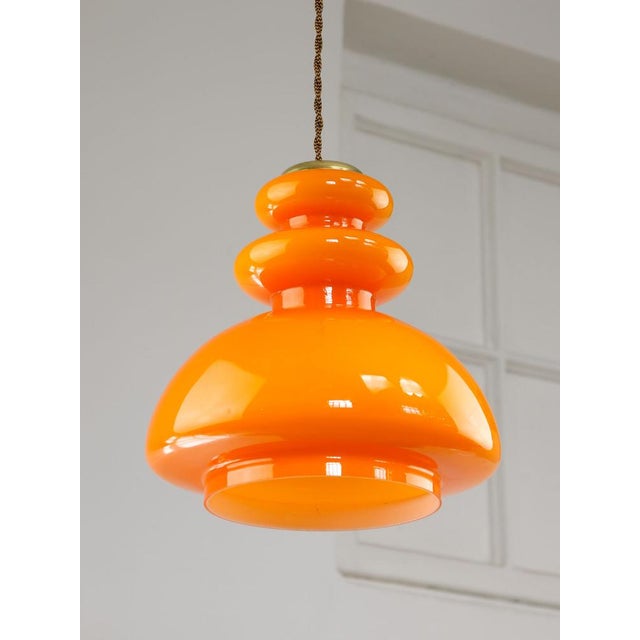 Lamp's cover is made of genuine brass material complementing this vintage item nicely with it's golden colour. total...
