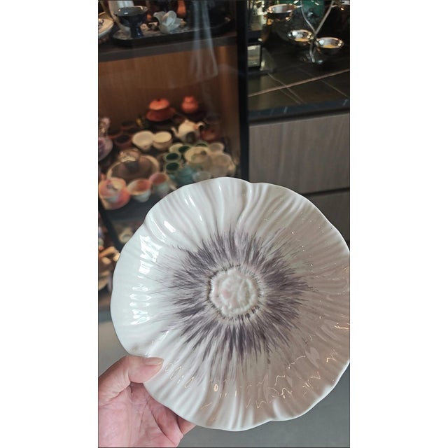 Bionic Flower Ceramic Plate For Sale - Image 4 of 4