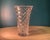 An exceptional piece of heavy lead crystal, this vintage Waterford vase features the intricate, geometric Alana pattern....