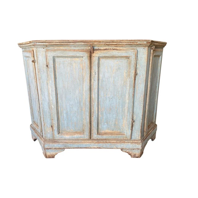 A very charming 18th century Credenza from the Florence region of Italy. Wonderfully constructed from painted wood in the...