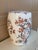 Late 20th Century Chinoiserie Cherry Blossom Orange and Black Porcelain Garden Stool or Side Table For Sale - Image 4 of 8