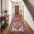 Serapi Rust/Navy Wool Runner- 2' 6'' X 8' 0'' For Sale - Image 4 of 9