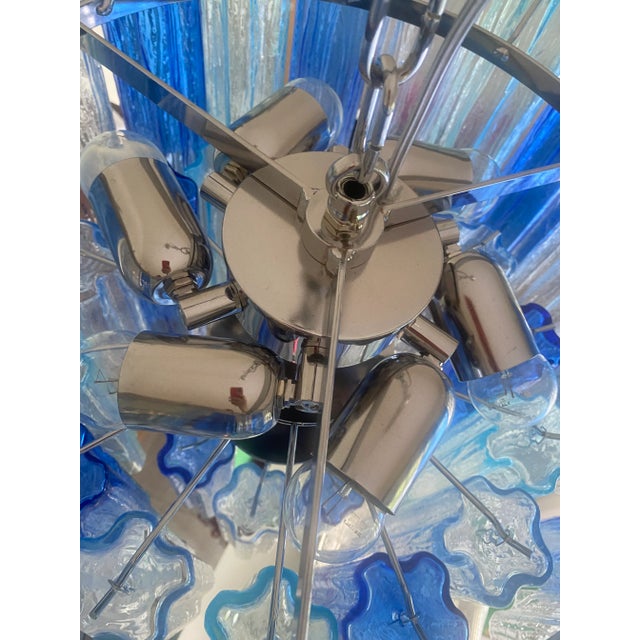 Contemporary Tricolor “Tronchi” Chandelier in Venini Style For Sale - Image 6 of 8