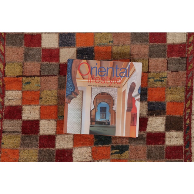 Vintage Persian Gabbeh Rug, Checkerboard With Geometric Border - Rug & Kilim For Sale - Image 10 of 10