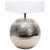 Sculptural lamp by Sarreid Ltd, Spain, circa 1970s. Polished nickel plated over brass. Lamp base orb measures 11" diameter...