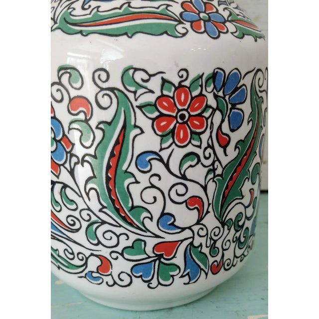 Shabby Chic Metaxa Vase Greek Decanter Vase For Sale - Image 3 of 5