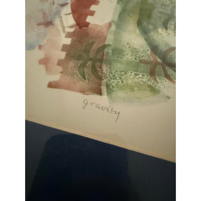 Contemporary 1990s Very Rare Signed Lika Tov Art White Gravity Framed Numbered 11/1976 For Sale - Image 3 of 8