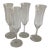 1980s Baccarat Capri Optic Champagne Flutes - Set of 4 For Sale