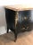 Curved Ebonized Chest of Drawers with Bronze Elements Stamped De Beyne Roubaix For Sale - Image 6 of 13