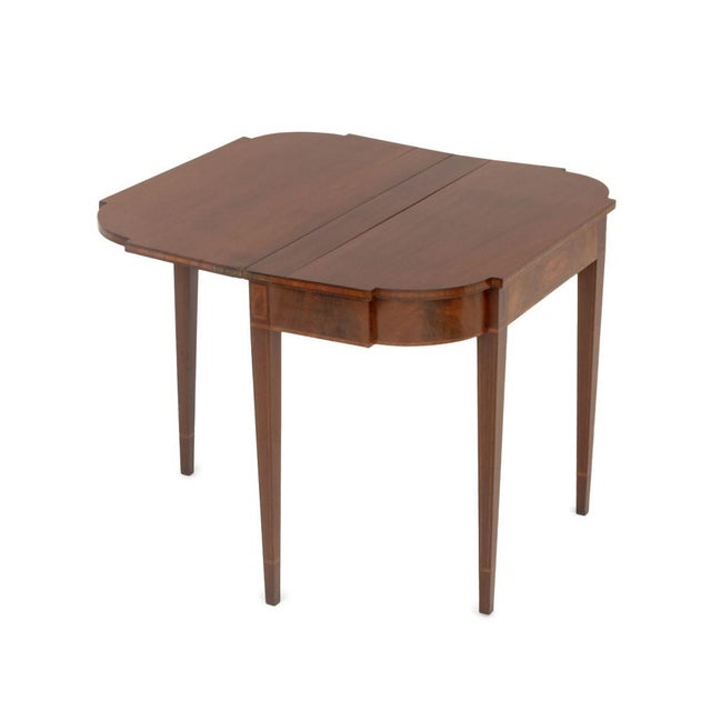Hepplewhite Federal Hepplewhite Mahogany Card Table, Ca. 1790 For Sale - Image 3 of 9