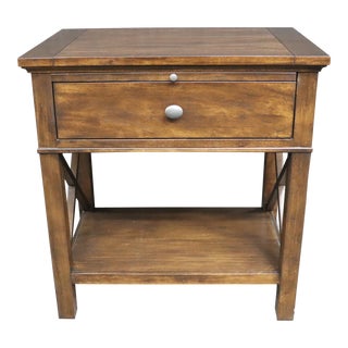 Contemporary Ethan Allen Cherry Nightstand For Sale