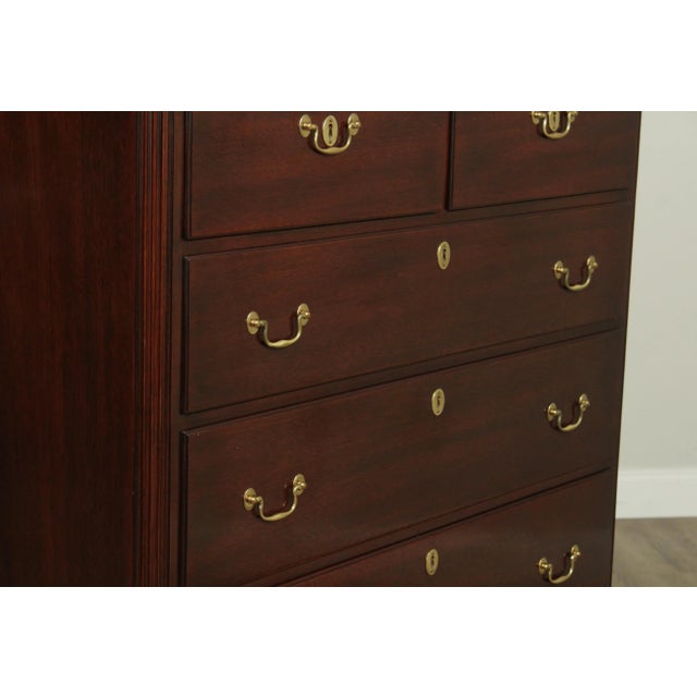 Kindel Winterthur Collection Mahogany Chippendale Style High Chest For Sale - Image 12 of 13