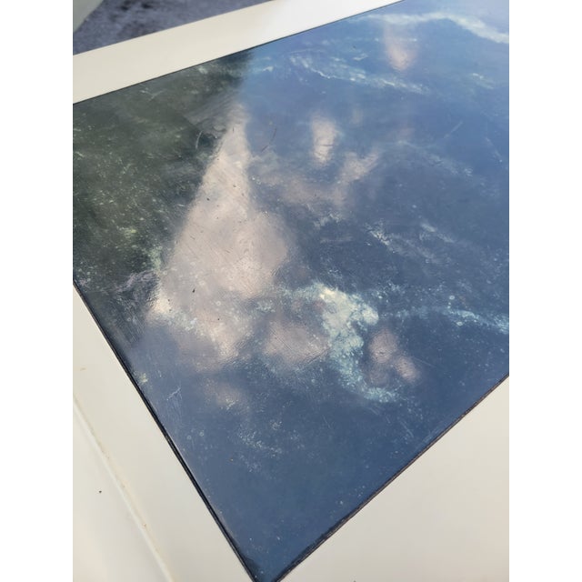 Vintage Century Off White Green 5 Drawer Pagoda Credenza Console Table Condole Table For Sale - Image 17 of 18