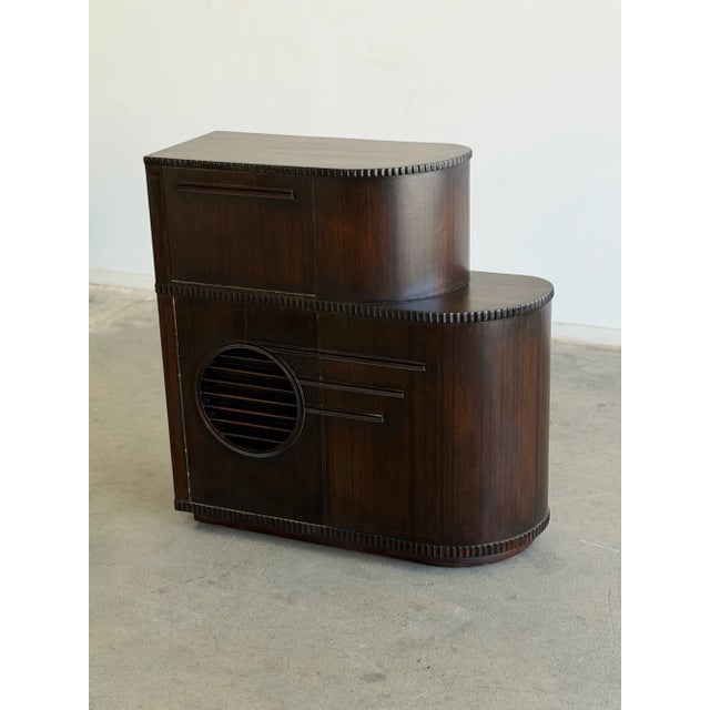Art Deco Fluted Cocktail Cabinet For Sale In Los Angeles - Image 6 of 13