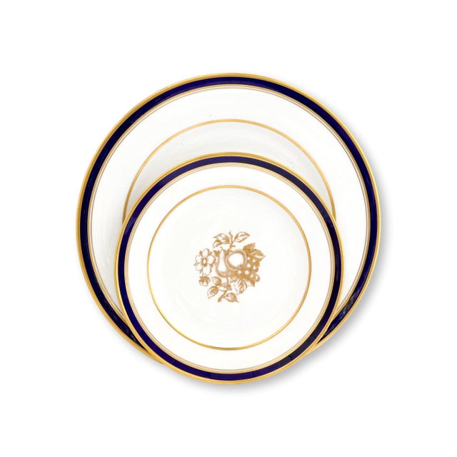 Spode Early 20th Century Spode Claridge Pattern Plates, Retailed by Tiffany - Set of 24 For Sale - Image 4 of 8