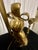 Mid 20th Century Maitland-Smith Egyptian Style Figural Sculpture Bronze Lamp For Sale - Image 14 of 17