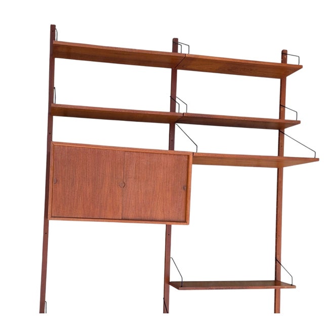 Poul Cadovius 1950 Poul Cadovius Design Wall Mounted Shelf Modular Royal System Teak Cado Unit For Sale - Image 4 of 16