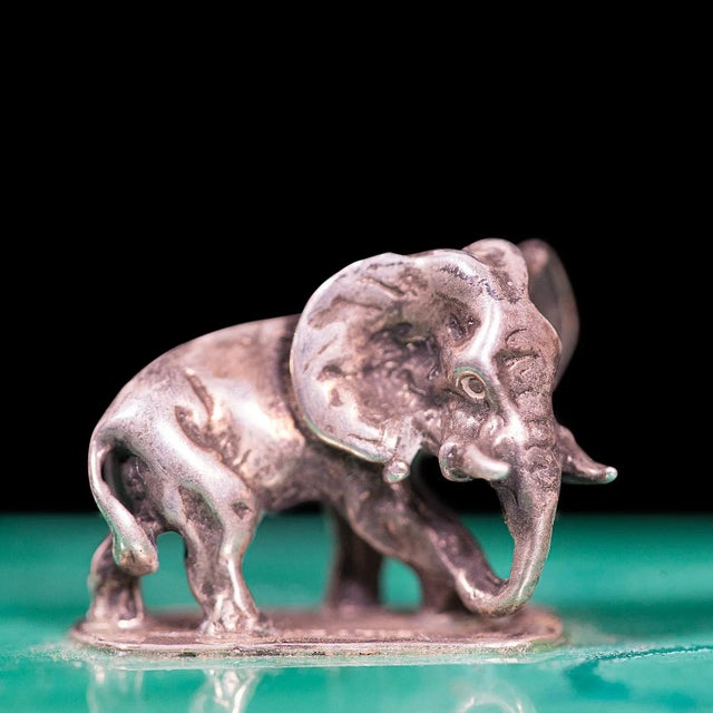 Small Antique English Malachite & Silver Trinket Box For Sale - Image 12 of 13