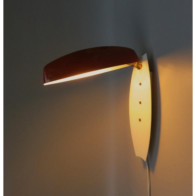 Space Age Brass Wall Lights from Kaiser, 1960s, Set of 2 For Sale - Image 11 of 18