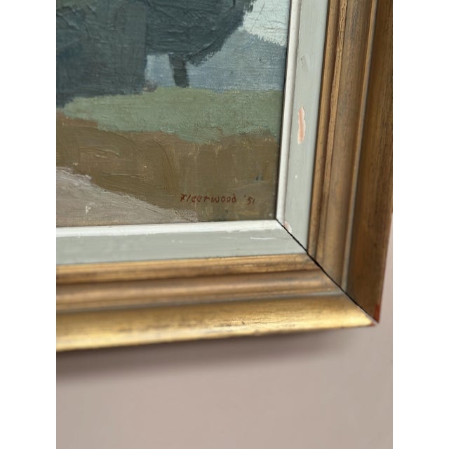 William Fleetwood, House and Trees, 1951, Oil on Canvas, Framed For Sale - Image 6 of 11