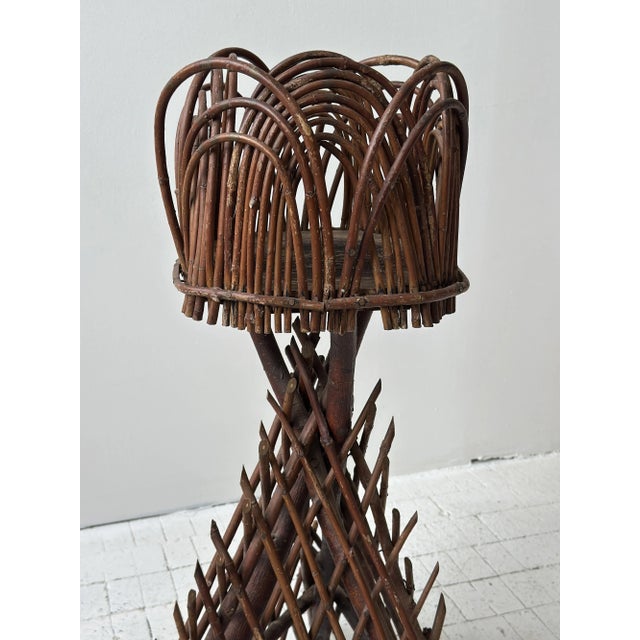 Antique Sculptural Rural Handicraft Bentwood Plant Stand, Circa Late 19th Century For Sale - Image 17 of 18