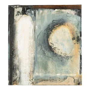 Signed 2000 “Asoko Xxii” Mixed Media Wall Assemblage by Juliet Holland