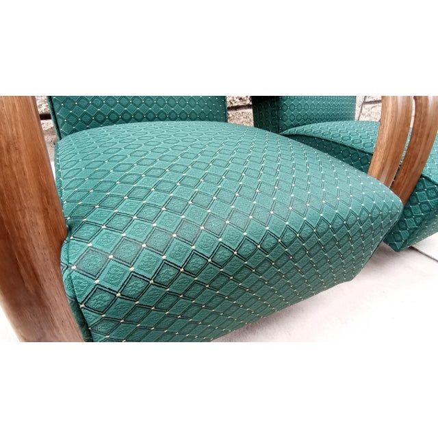 Brown H-269 Armchairs by Jindrich Halabala for Up Zavody, 1930s, Set of 2 For Sale - Image 8 of 14