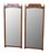 Pair Burled Walnut Mirrors With Brass Finials For Sale In New York - Image 6 of 13