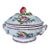 Vintage Handpainted Fruit & Floral Lidded Tureen For Sale