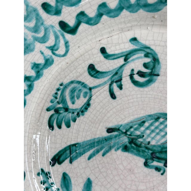 Large Spanish Fajalauza Ceramic Lebrillo Bowl For Sale - Image 5 of 7