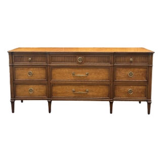 Vintage Henredon French Regency 9 Drawer Dresser For Sale