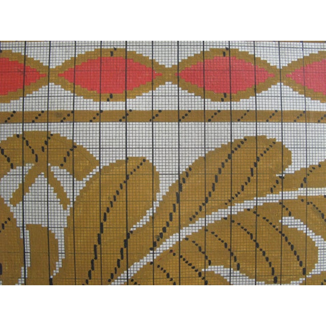 19th Century Antique Textile Design Gouache on Paper For Sale - Image 5 of 7