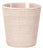 Artifacts Rattan Small Rattan Champagne Bucket with Acrylic Insert, White Wash For Sale