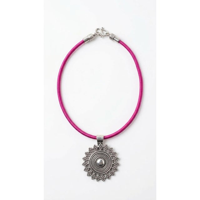 Vintage French Necklace from Tribu Rigaux, 1990s For Sale - Image 3 of 3