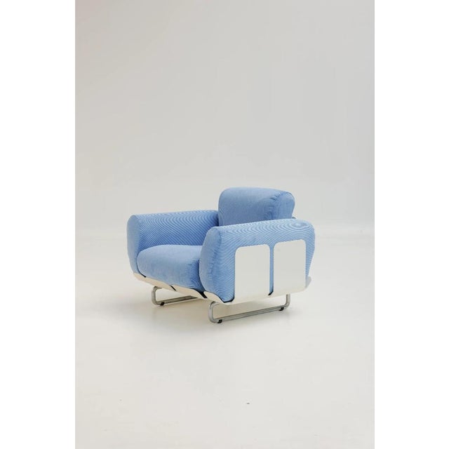 Textile Senzafine Lounge Chairs by Eleonore Peduzzi Riva for Zanotta, 1980s, Set of 2 For Sale - Image 7 of 16