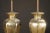 Glass 1950s Italian Mercury Glass Table Lamps With Gilt Brass Bases, Murano - a Pair For Sale - Image 7 of 15
