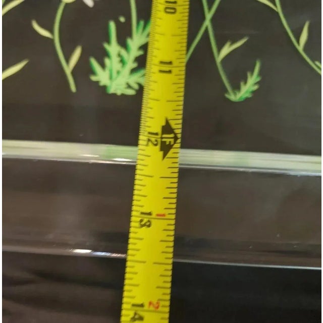 Vintage Lucite Daisy Bar Serving Tray For Sale - Image 10 of 11