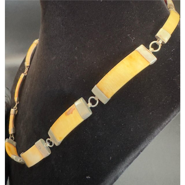 Antique White 1960s African Wild Warthog Tusk Necklace For Sale - Image 8 of 16