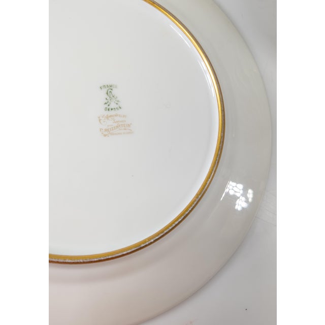 19th Century Set of 12 10" French Limoges Floral Dinner Plates For Sale - Image 11 of 11