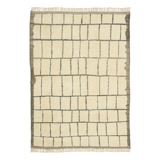 Large Hand-Knotted Wool Premium Rug by Azele Studio For Sale