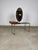 Mid-Century Modern Glass and Steel Dressing Table with Oval Mirror, 1960s For Sale - Image 3 of 11