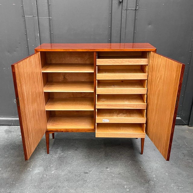 Brown Mid-Century Modern Highboard from Schönes For Sale - Image 8 of 18